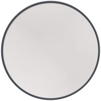Зеркало для ванной 80х80 см графит матовый Caprigo Контур М-188-L810 круглое