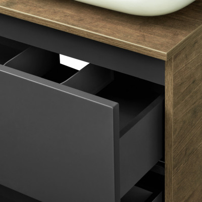 Тумба под раковину Aquaton Терра 105 коричневый, антрацит (1A246901TEKA0)