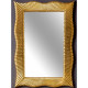Зеркало в ванную ArmadiArt Soho 563 70х100 см с подсветкой, золото  (563)