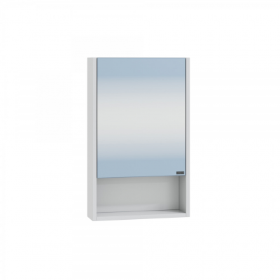 Зеркало-шкаф Санта Сити 40 с полкой универсальный (700335), белый