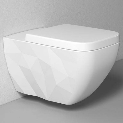 Унитаз-биде Bien Kristal KRKA060N1VP1W3000 подвесной белый