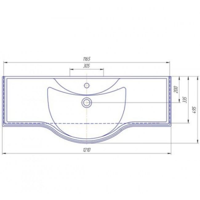 Умывальник СаНта Классик 120