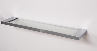 Aquanet 00187070 Серия 5600 полочка стеклянная 56 см, хром/стекло