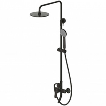Душевая система Bravat Rhein F6429564BW-A-ENG черный матовый 3 режима