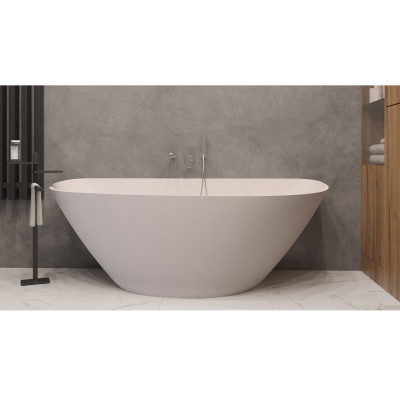 Ванна асимметричная WHITECROSS Topaz 170x80 белый мат иск. камень (0212.170080.200)