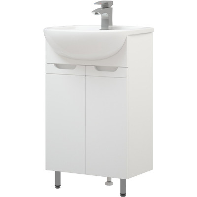 Тумба под раковину Corozo Лея 50 SD-00001489 белая напольная