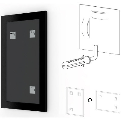 Зеркало настенное Evoform Definite 152х72 BY 1111 в багетной раме Алебастр 48 мм