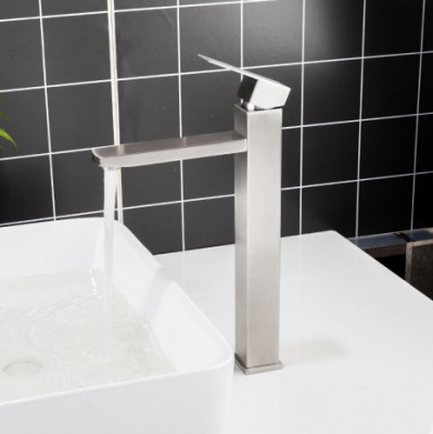 Смеситель Frap для раковины однорычажный стационарный сатин (F10802-2)