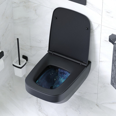 Унитаз AM.PM Inspire V2.0 C50A1700MBSC подвесной Черный матовый сиденье микролифт