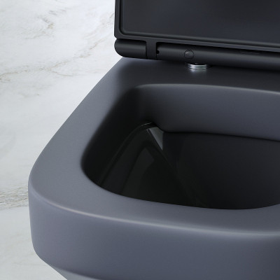 Унитаз AM.PM Inspire V2.0 C50A1700MBSC подвесной Черный матовый сиденье микролифт
