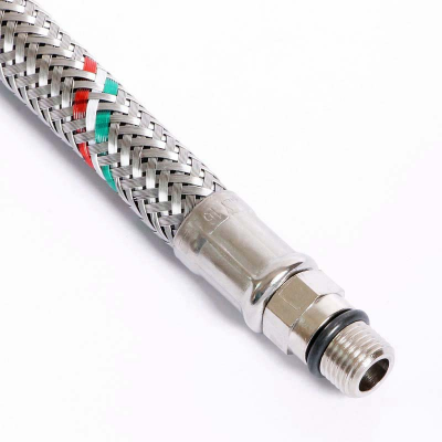 Гибкая подводка для смесителя UNI-FITT М10х1 - 1/2" 30 см оплетка из нержавеющей стали (502S2803)