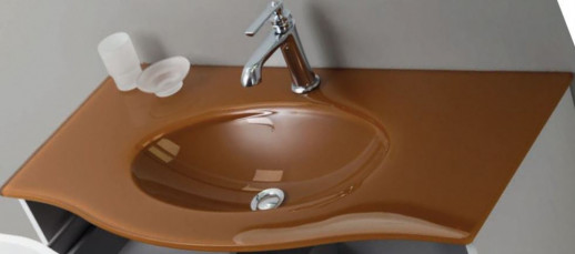 Раковина-столешница Cezares Petalo PETALO-ORO-900-VTR стеклянная