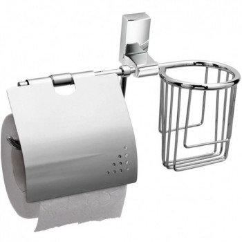 Держатель туалетной бумаги и освежителей воздуха Frap латунь, хром 23,3x16 см (F1803-1)