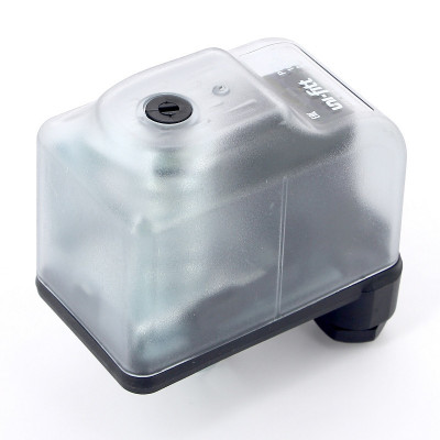 Реле давления UNI-FITT PM 5 с накидной гайкой 1/4", 1-5 бар, в прозрачном корпусе с градуированной шкалой (261T0105)