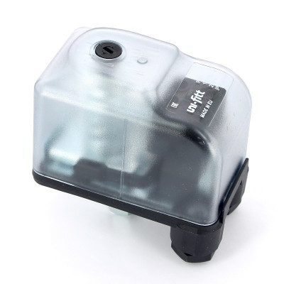 Реле давления UNI-FITT PM 5 с накидной гайкой 1/4", 1-5 бар, в прозрачном корпусе с градуированной шкалой (261T0105)