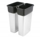 Vileda ГЕО контейнер пластиковый с металлизированным покрытием, 70 л Металлик (137729)