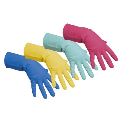 Резиновые перчатки многоцелевые S, зелёные