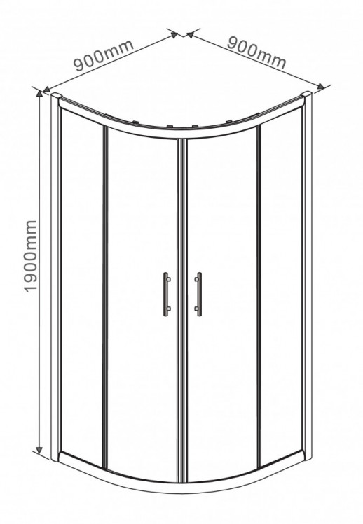 Душевое ограждение RUSH Disco (DI-R29090)