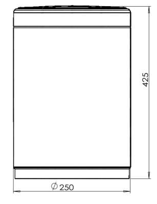 Сенсорное ведро для мусора 12 л JAVA S-882-12R нерж сталь малиновый