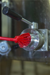 Щётка для мытья посуды со скребком, 280 мм, средний ворс