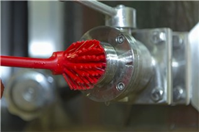 Щётка для мытья посуды со скребком, 280 мм, средний ворс