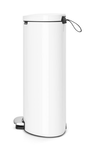 Brabantia FlatBack 485244 мусорный бак с педалью, 40л, белый