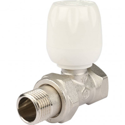 Клапан ручной терморегулирующий с неподъемным шпинделем, прямой 1/2" STOUT SVRs (SVRs-1172-000015)