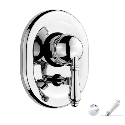 Nicolazzi Classica 3460 CR 76 смеситель для ванны/душа (внешняя часть), хром/ручка P.Mont Blanc