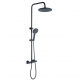 Душевая система с термостатом для душа Sanartec S103725BK, черный (S103725BK)