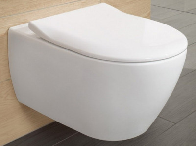 Унитаз безободковый подвесной Villeroy & Boch Subway 2.0 с сиденьем