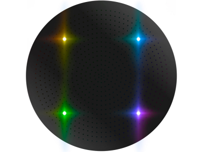 Otler Brilliant BD82 круглый душ с подсветкой, 7 цветов, 82см