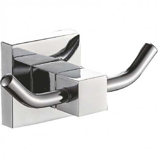 Двойной крючок Haiba HB8605-2 (металл) хром