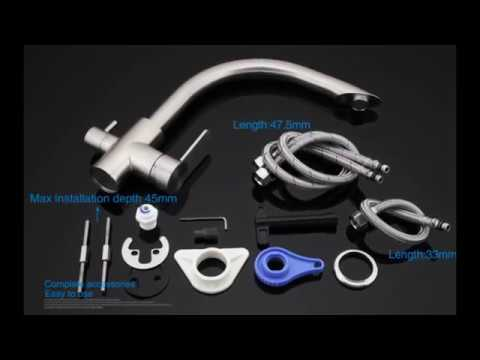 Смеситель для кухни под фильтр Gappo G4399, матовый хром