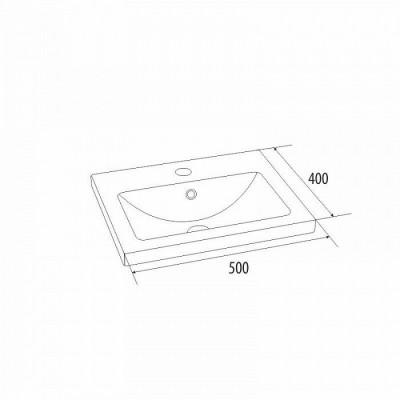 Тумба с раковиной IDDIS New Mirro 50 подвесная белая (NMIR50Wi95K), дизайн современный