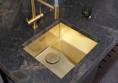 Мойка OMOIKIRI TAKI 49-U IF-LG нерж.сталь золото прямоугольная 490x440 (4973523)