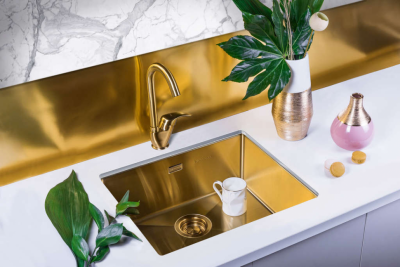 Мойка OMOIKIRI TAKI 49-U IF-LG нерж.сталь золото прямоугольная 490x440 (4973523)