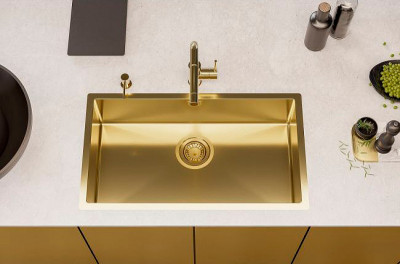 Мойка для кухни Alveus Quadrix 60 Monarch Copper 740x400x200 1122729 медь нерж сталь прямоугольная