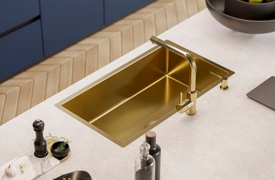 Мойка для кухни Alveus Quadrix 60 Monarch Copper 740x400x200 1122729 медь нерж сталь прямоугольная