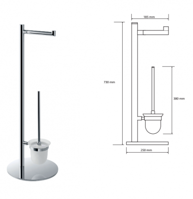 Напольная стойка Bemeta Omega арт 104836012 Хром