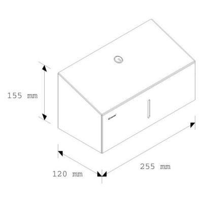 MERIDA STELLA MINI ASP201 полотенцедержатель для отдельных бумажных полотенец (полированная сталь)