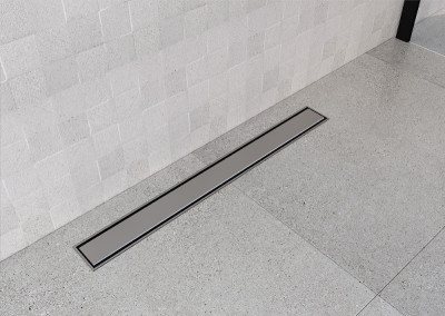 Душевой лоток Bettoserb Premium Line 85 13100006 с решеткой хром матовый / под плитку