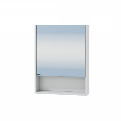 Зеркало-шкаф Санта Сити 50 с полкой универсальный (700336), белый