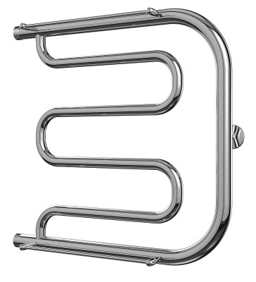 Полотенцесушитель водяной Terminus Фокстрот 500x500 4620768881282 с полкой хром