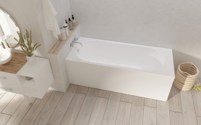 Ванна акриловая Marka One Vesper 160x70 прямоугольная белая (01вес1670)