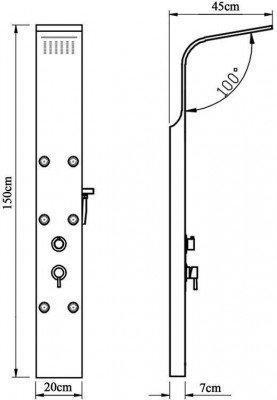 Душевая панель Aquanet Galaxy White (00209999)