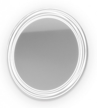Зеркало подвесное для ванной Marka One Belle 75 Light белый (У26304)