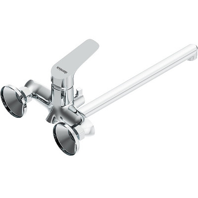 Смеситель для ванны Damixa Jupiter 779500001 универсальный хром с душевым гарнитуром