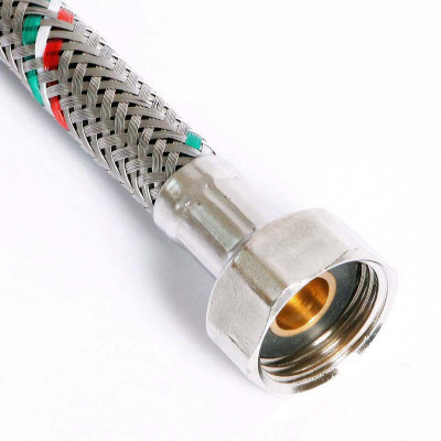 Гибкая подводка для смесителя UNI-FITT М10х1 - 1/2" 40 см оплетка из нержавеющей стали (502S2804)
