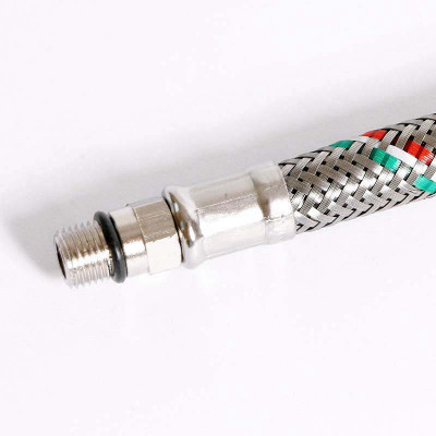 Гибкая подводка для смесителя UNI-FITT М10х1 - 1/2" 40 см оплетка из нержавеющей стали (502S2804)