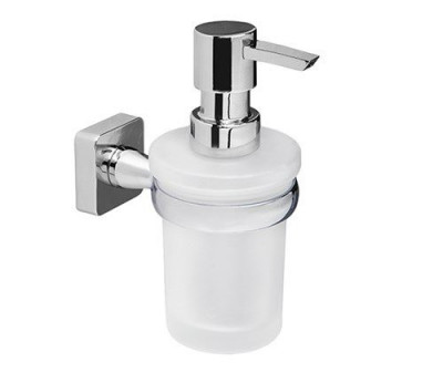 WasserKRAFT Lippe K-6599 дозатор для жидкого мыла настенный, матовое стекло/хром